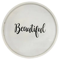 Elegant Designs™ 13.8" Round Beautiful Serving Tray with Handles