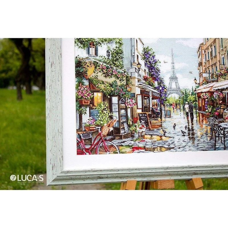 Luca-s Paris In Flowers Counted Cross Stitch Kit