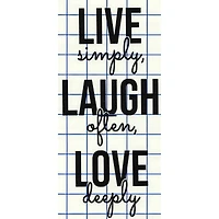 Leisure Arts® Vinyl Matte Black Live Laugh Love Decal