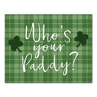 Who's Your Paddy Canvas Wall Art