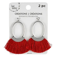 Creations Oval Tassel Pendant by Bead Landing™