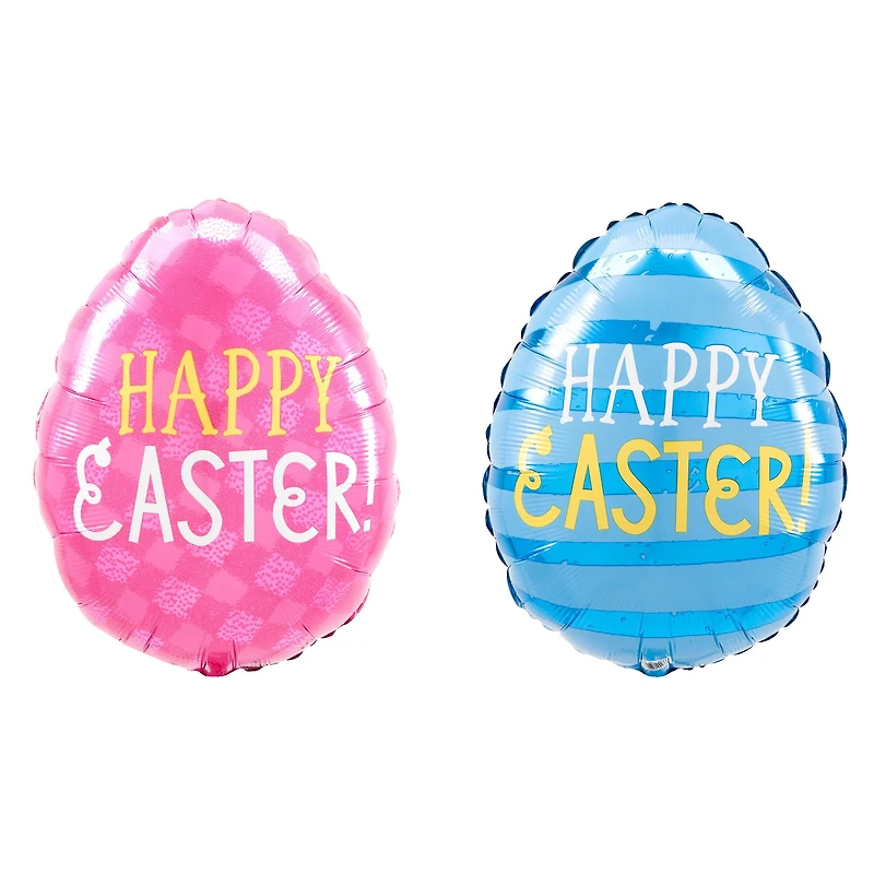 16" Funny Bunny Egg Double-Sided Foil Balloon