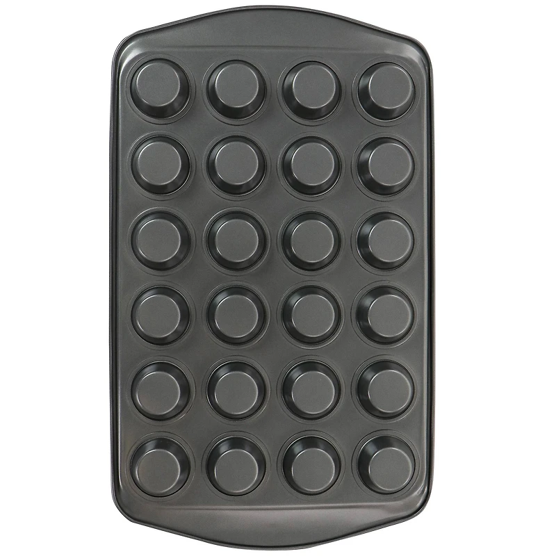 Gibson Baker's Friend™ 24 Cup Nonstick Steel Mini Muffin Pan
