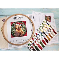 Letistitch Christmas Puppy Counted Cross Stitch Kit