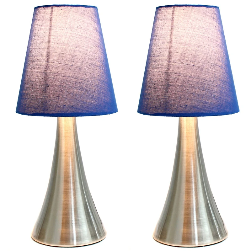 Simple Designs Valencia Mini Touch Table Lamp Set