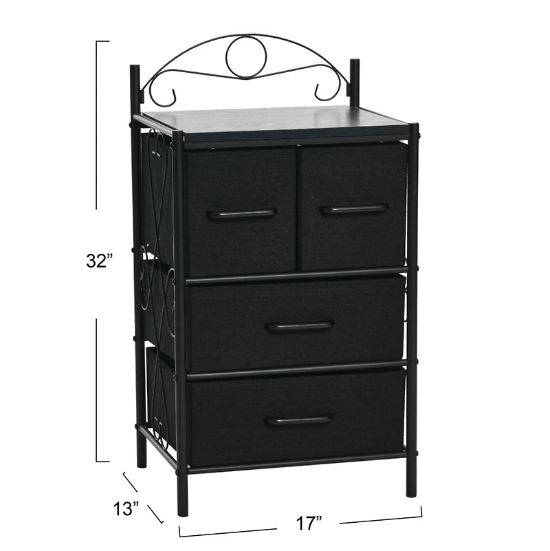 Household Essentials Victoria 32" 4-Drawer Dresser