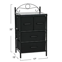 Household Essentials Victoria 32" 4-Drawer Dresser