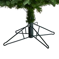 6.5ft. Pre-Lit Fraser Fir Artificial Christmas Tree, White LED Lights