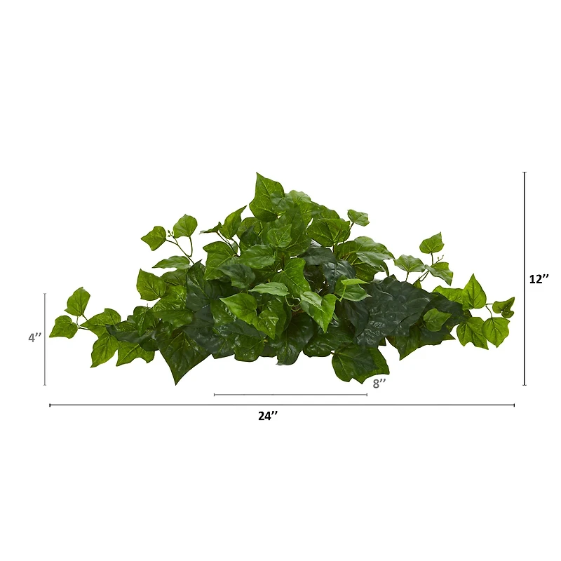 24" Green London Ivy Real Touch Artificial Ledge Plant