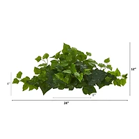 24" Green London Ivy Real Touch Artificial Ledge Plant