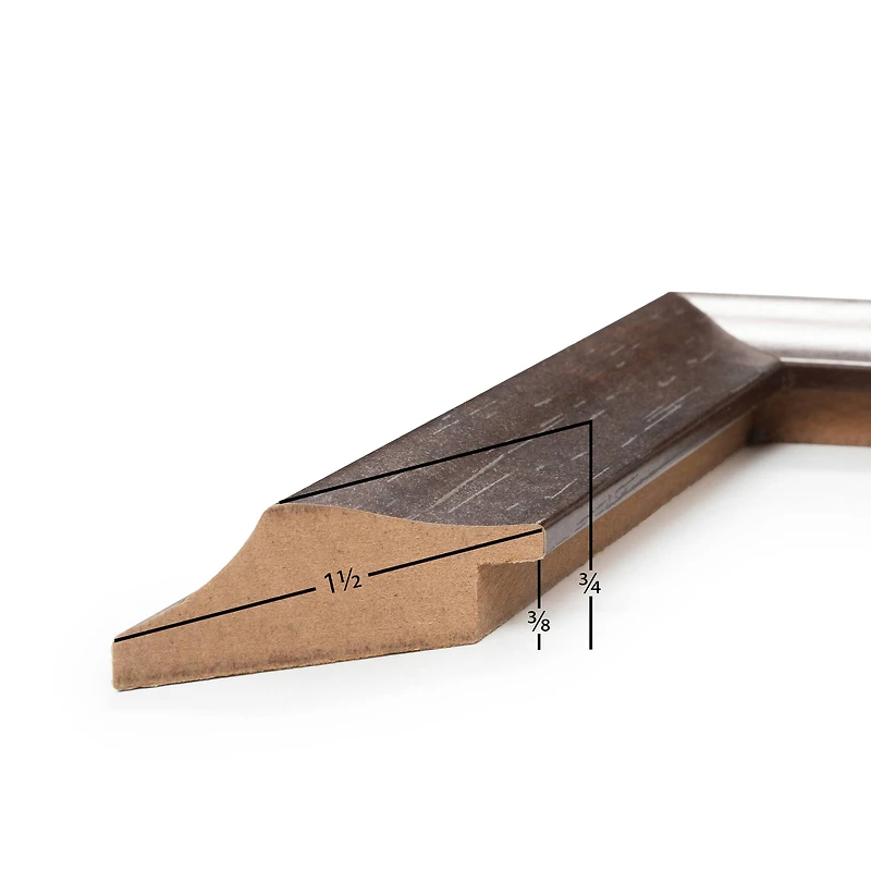 Frame USA Verona Narrow Mocha Single Image Picture Frame