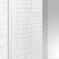 Head West Whitewashed Wood Plank Beveled Glass Bathroom Vanity Mirror