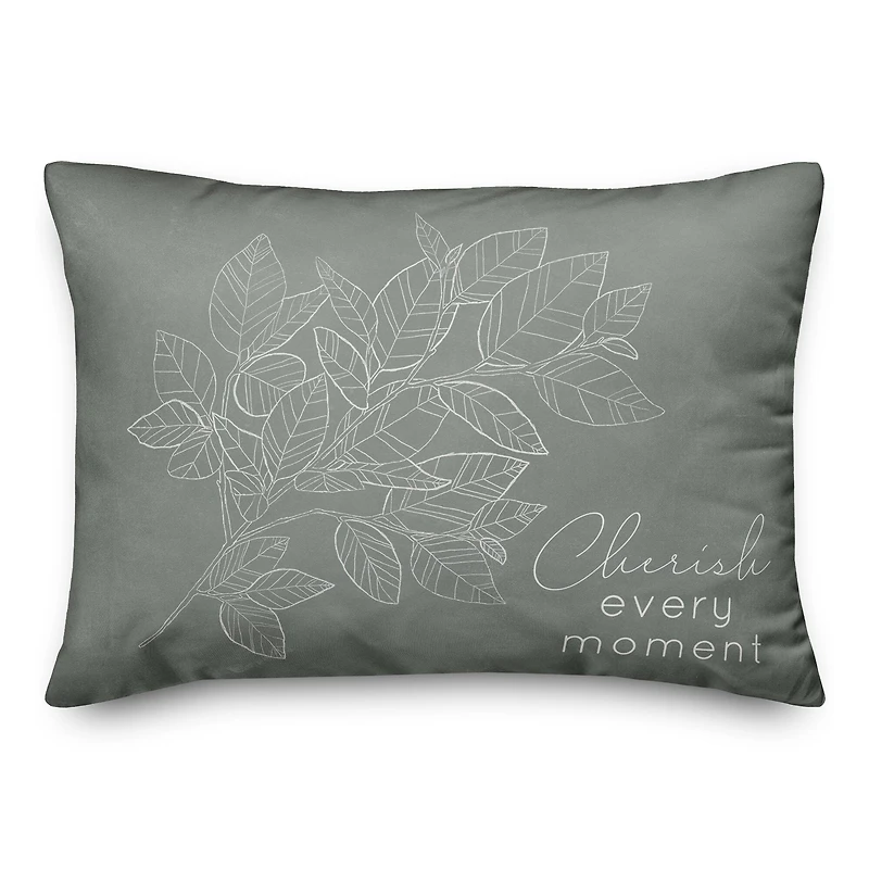 Green Botanticals 14" x 20" Throw Pillow