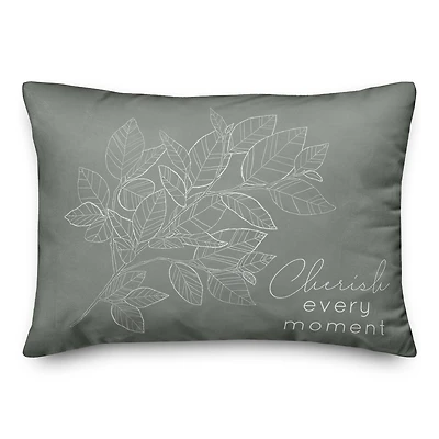Green Botanticals 14" x 20" Throw Pillow