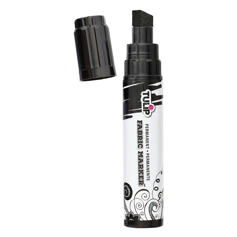 Tulip® Permanent Fabric Markers® Black Jumbo Chisel Tip