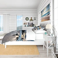 Designart 'Beautiful Porthcothan Bay' Coastal Bedding Set