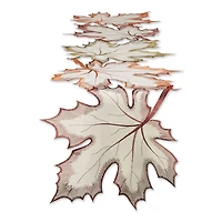 DII® 60" Embroidered Maple Leaves Table Runner