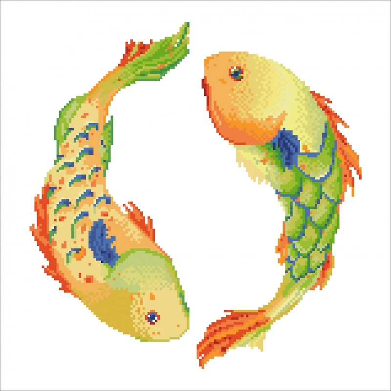 Diamond Dotz® Advanced Dancing Fish Decorative Pillow Kit