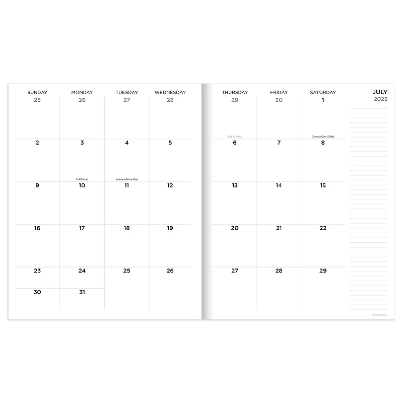 TF Publishing 2023 - 2024 Lots of Lily Large Monthly Planner