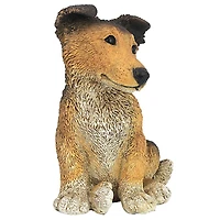 Design Toscano 10" Brown Collie Puppy Dog Statue