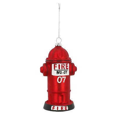 5" Red Fire Hydrant Glass Ornament by Ashland®