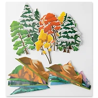 Tree & Mountain Die Cut Stickers by Recollections™