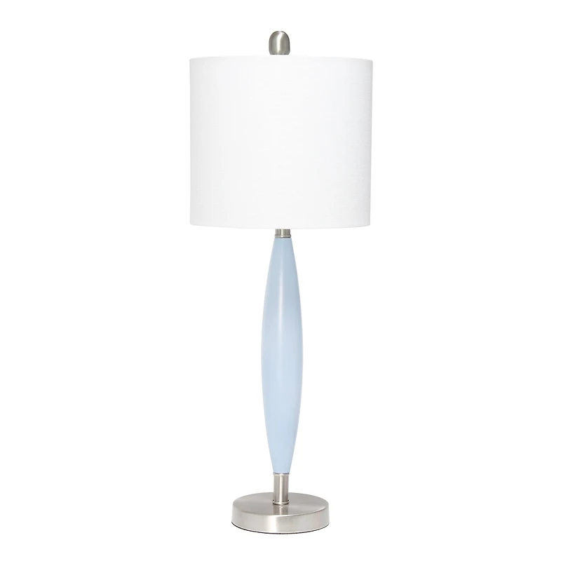 Lalia Home 27" Stylus Table Lamp with White Fabric Shade