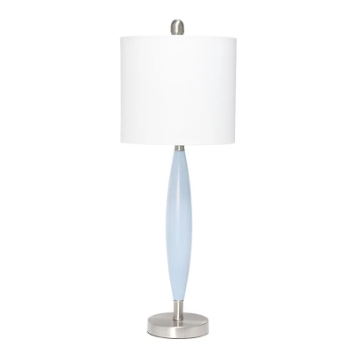 Lalia Home 27" Stylus Table Lamp with White Fabric Shade