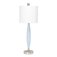 Lalia Home 27" Stylus Table Lamp with White Fabric Shade