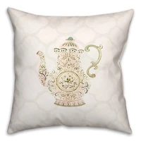 Tea Pot Lattice 18" x 18" Throw Pillow