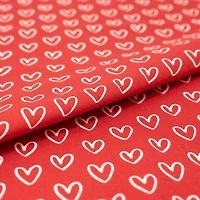 SINGER® Red Hearts Cotton Fabric
