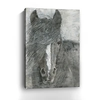 Horse In The Wind Canvas Giclee