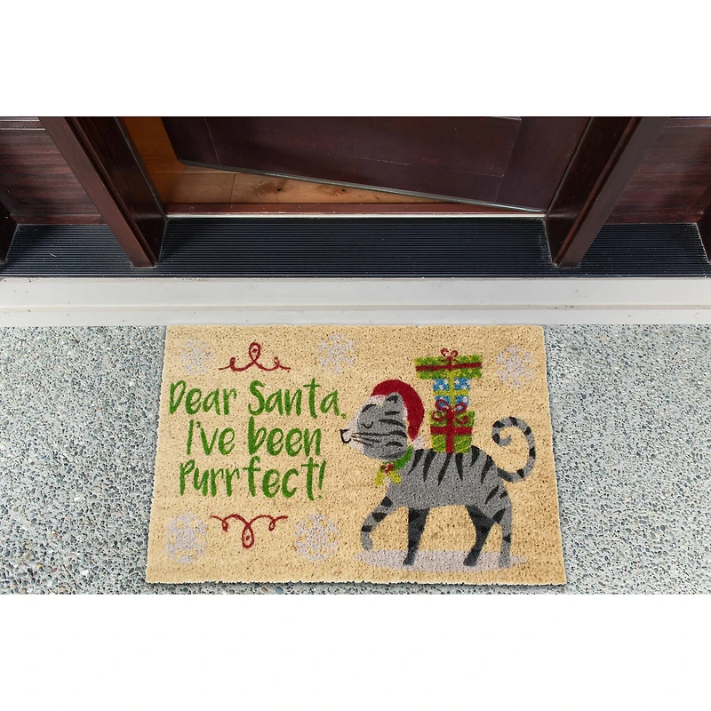 DII® Dear Santa, I've Been Purrfect Doormat