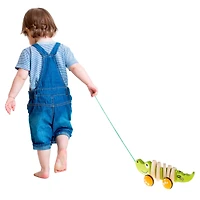 Toy Time Old Fashioned Alligator Wooden Pull Toy