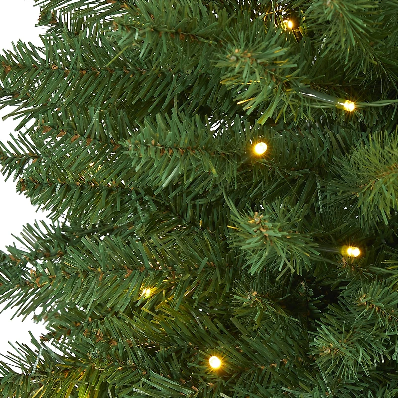 3ft. Pre-Lit Green Mountain Pine Artificial Christmas Tree, Clear LED Lights