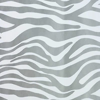 JAM Paper Safari Silver & White Zebra Gift Wrap, 2ct.
