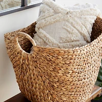 Brown Sea Grass Contemporary Storage Basket