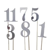 1-12 Silver Table Numbers by Celebrate It™
