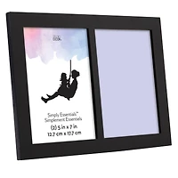Simply Essentials™ 2 Opening 5" x 7" Black Frame by Studio Décor®