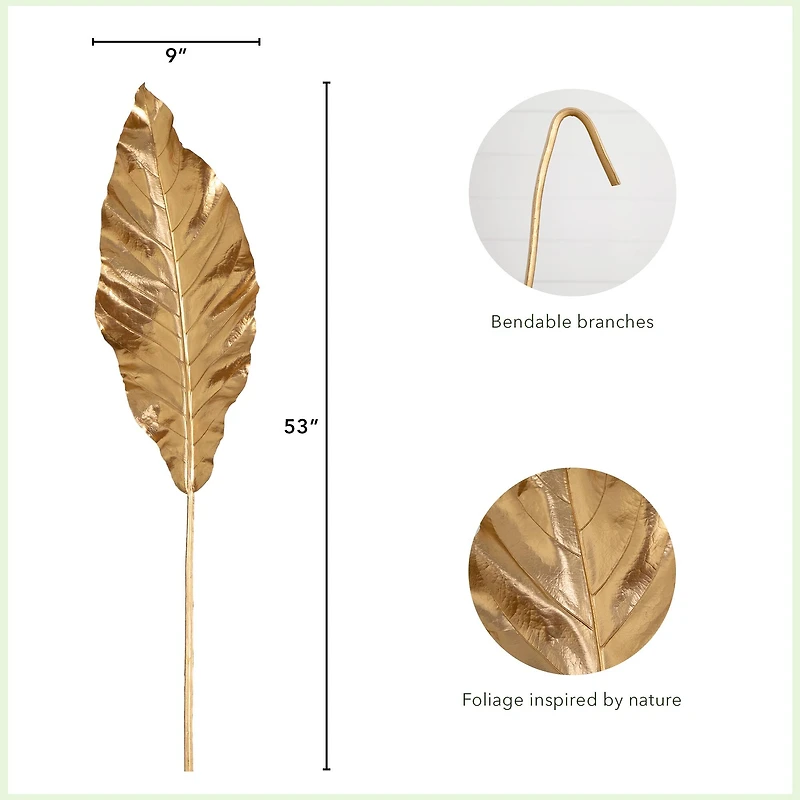 53" Gold Travelers Palm Stems, 3ct.