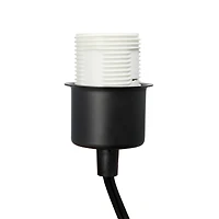 Elegant Designs™ 5ft. Black Organizer Storage Shelf and Wine Rack Floor Lamp