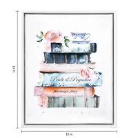 12" x 15" Classic Romantic Literature Wall Art in White Frame by Ashland®