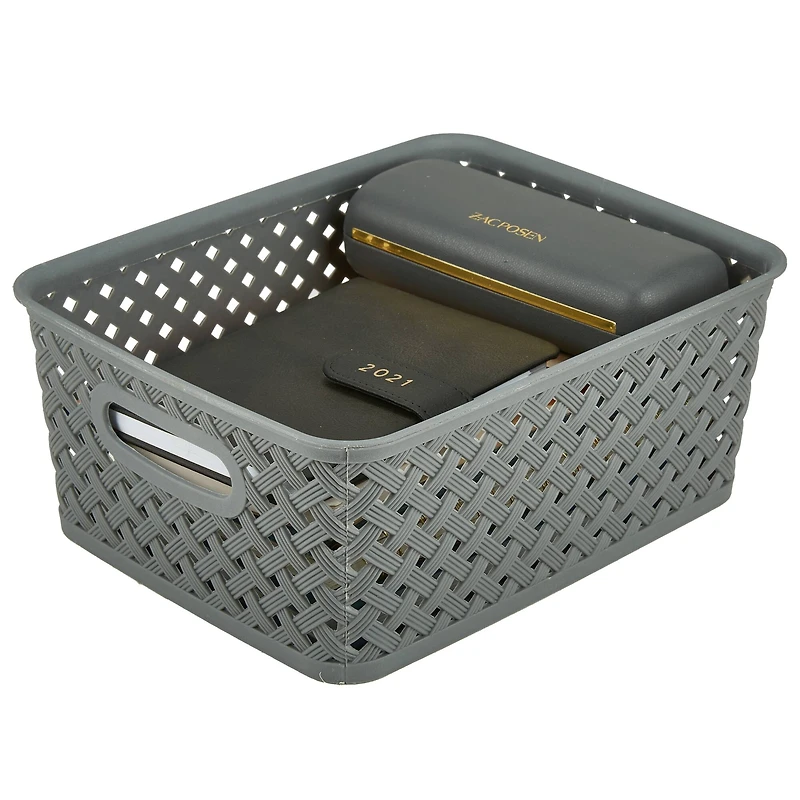 Simplify 10" Small Wicker Storage Bin