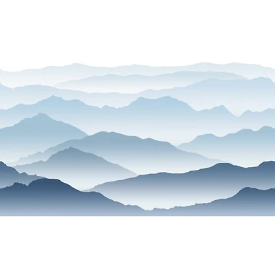 Wanderlust Blue Peel & Stick Mural