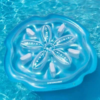 Swimline 64" Blue Sand Dollar Inflatable Pool Raft Float