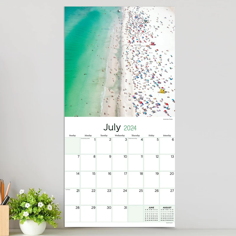 TF Publishing 2024 Beach Life Wall Calendar