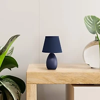 Creekwood Home Nauru 9.5" Petite Oblong Table Lamp