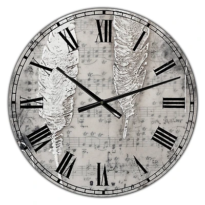 Designart Heaven Sent Oversized Cottage Wall Clock