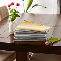 DII® 72" Chambray Ribbed Cotton Table Runner