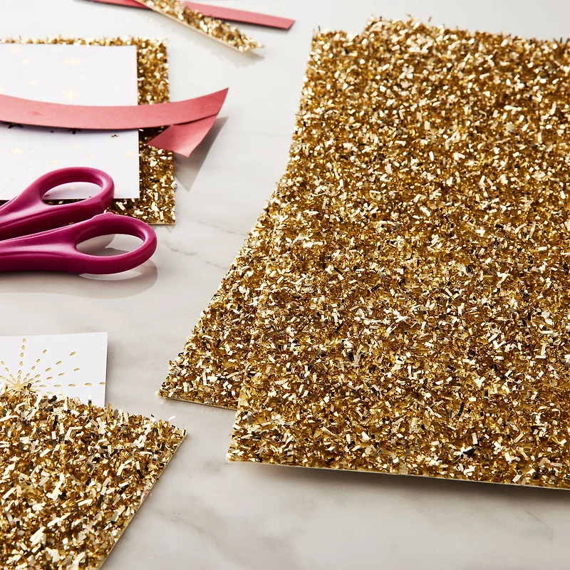 Gold Tinsel Paper by Recollections™, 12" x 12"